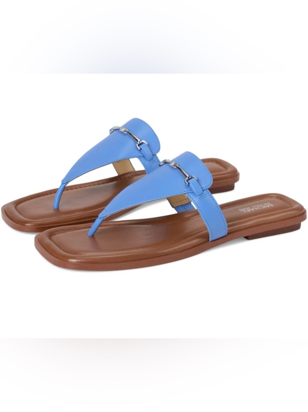 MICHAEL Michael Kors Lena Thong Sandal 7 M Pacific Blue NIB